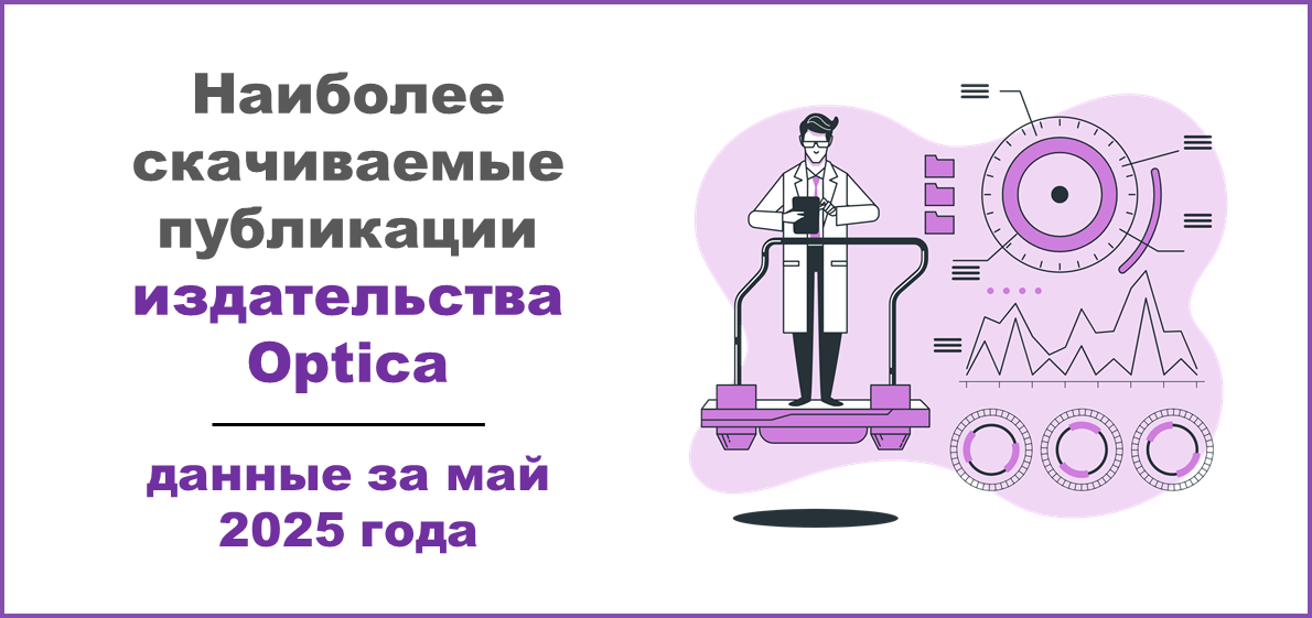 Наиболее скачиваемые публикации издательства Optica за май 2025 года