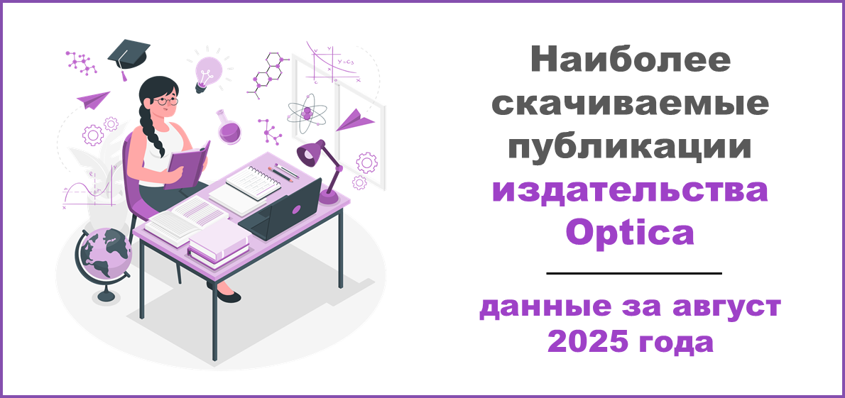 Наиболее скачиваемые публикации издательства Optica в августе 2025 года