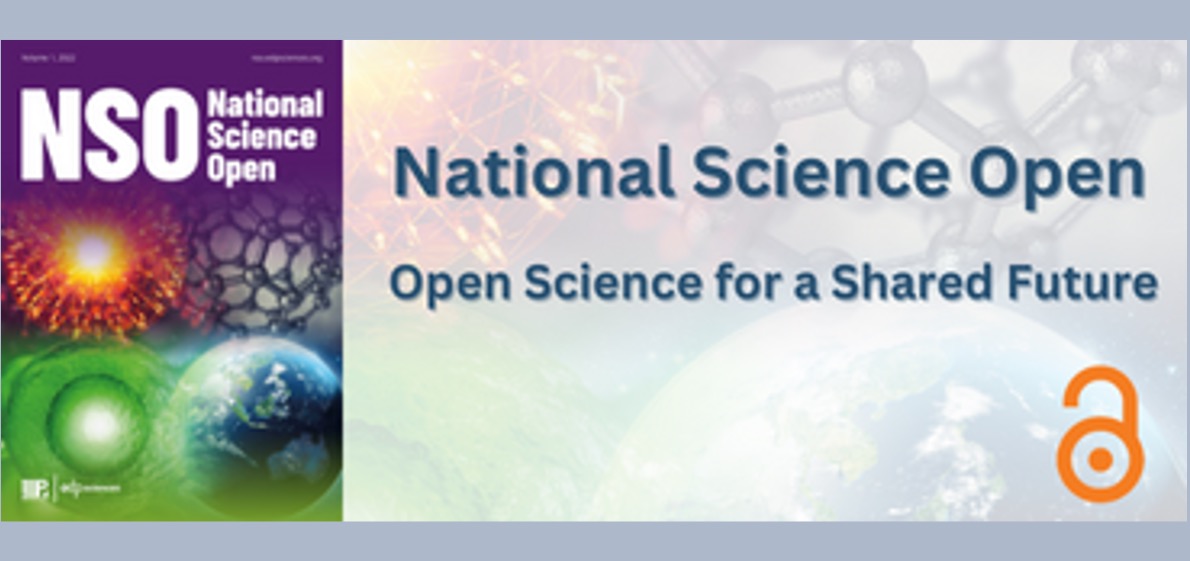 Новый журнал открытого доступа «National Science Open» издательства EDP Sciences 