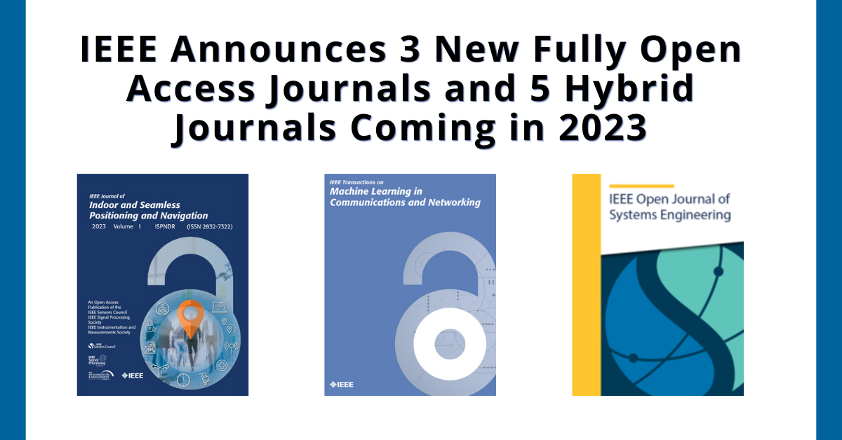 Новые журналы открытого и гибридного доступа от IEEE